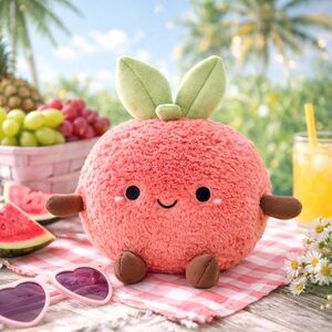 Linzy Toys Peach Plush | 10″ | Peach